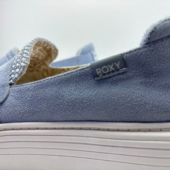 ROXY “Sheilahh” Platform Shoes light grey/blue grey color Women’s Size 7 - Picture 12 of 12